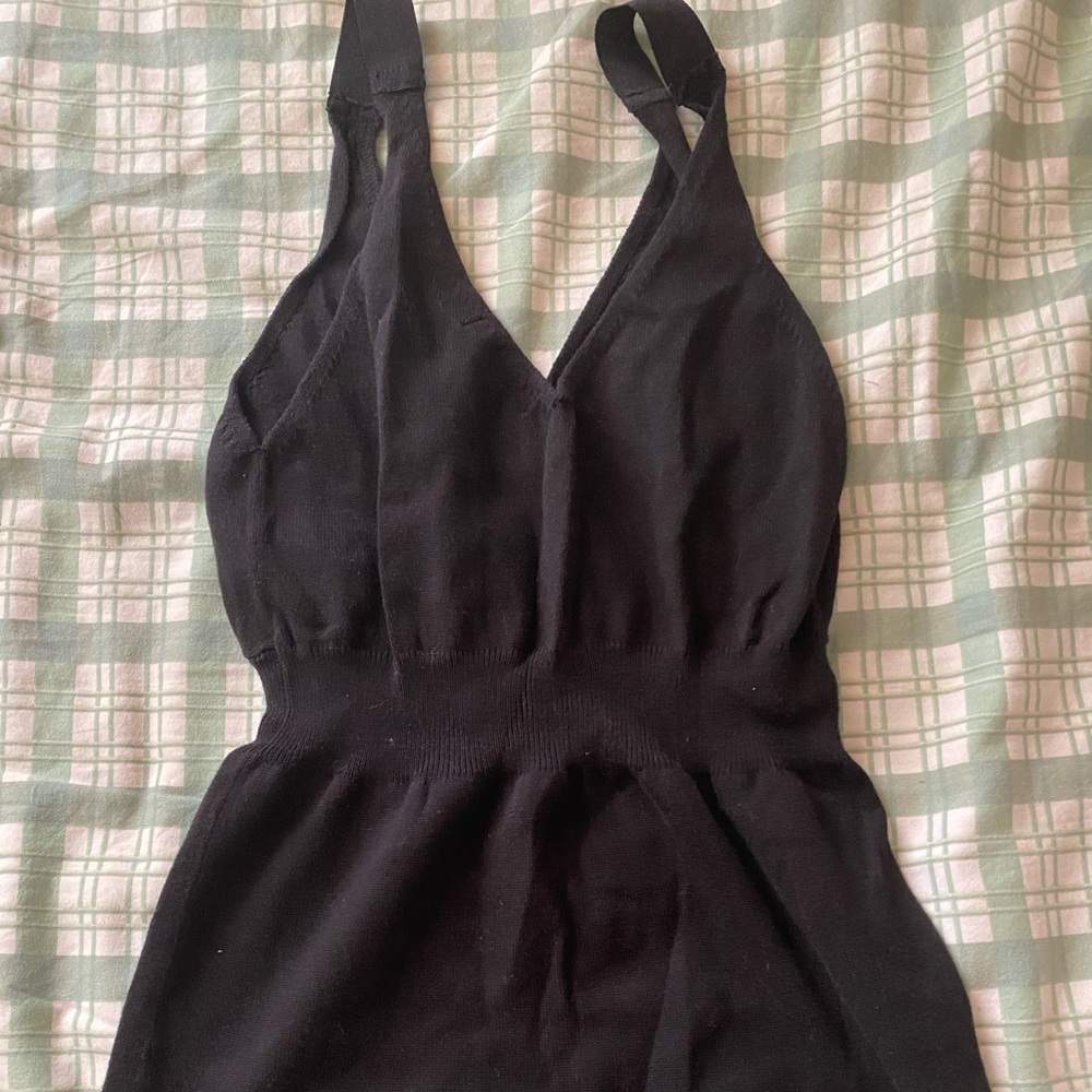 Black halter top